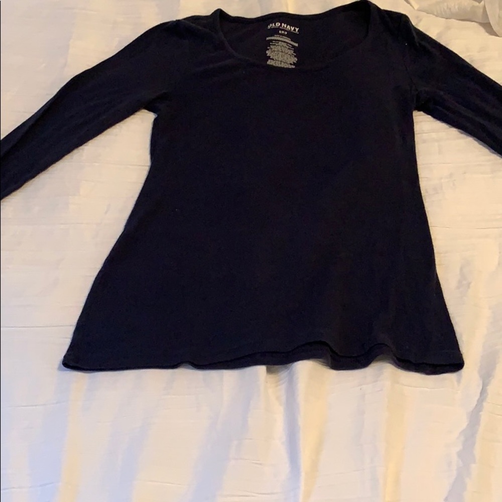 long sleeve blue t
